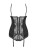 Bielizna-Heartina gorset i figi czarny  S/M