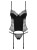 Bielizna-Sharlotte gorset i stringi czarny  S/M
