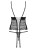 Bielizna-Sharlotte gorset i stringi czarny  S/M
