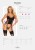 Bielizna-Sharlotte gorset i stringi czarny  S/M