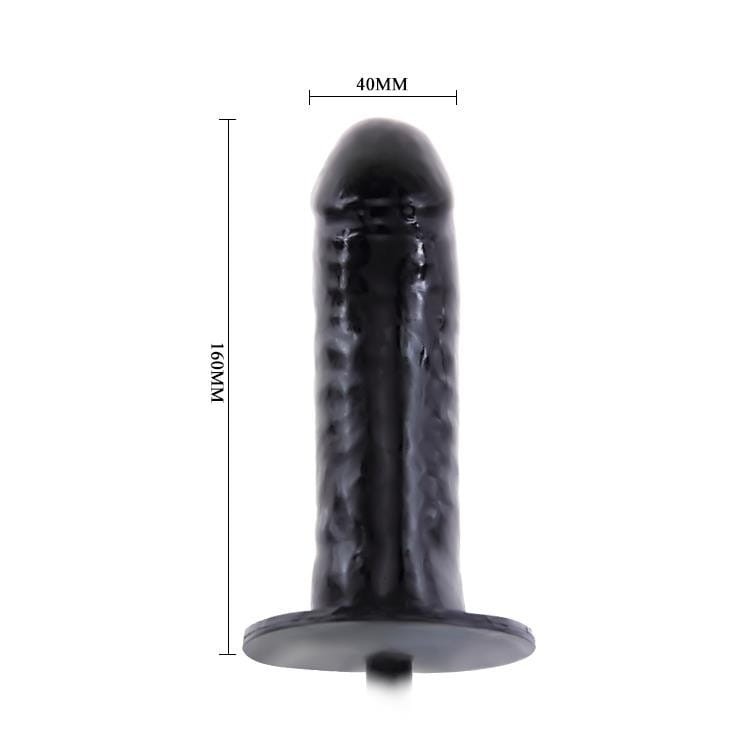 Pompowany wtyk analny penis 16 cm-3