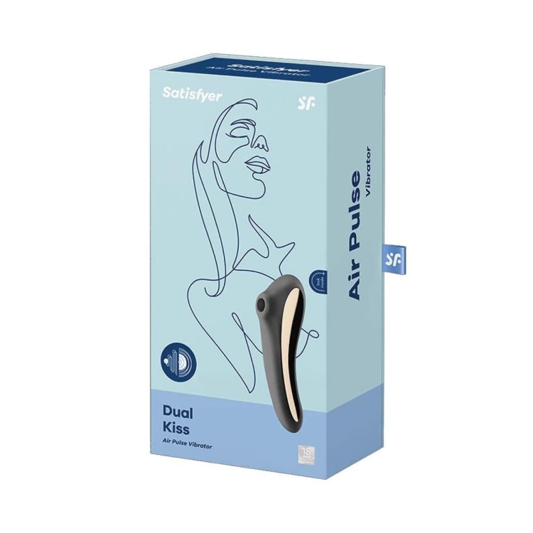 Ssący i wibrujący stymulator Dual Kiss-2