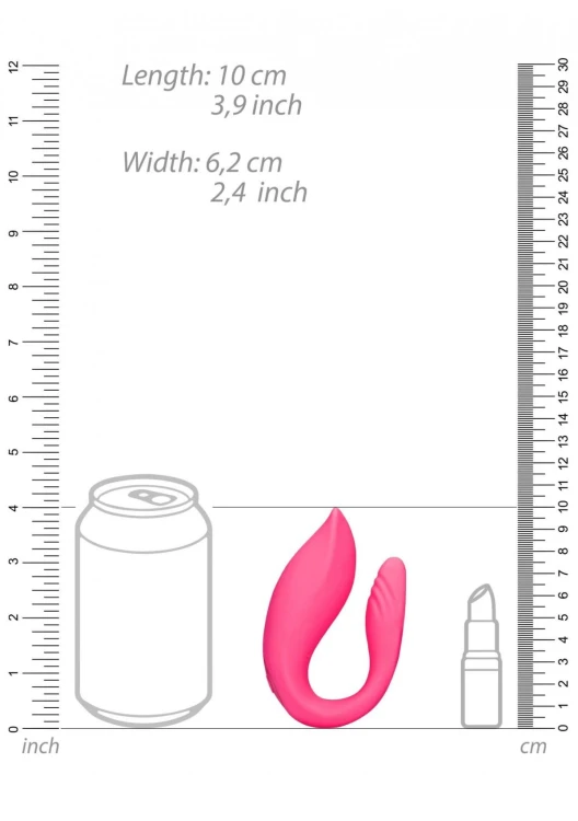 Wibrator dla par Bezprzewodowy pilot USB-8