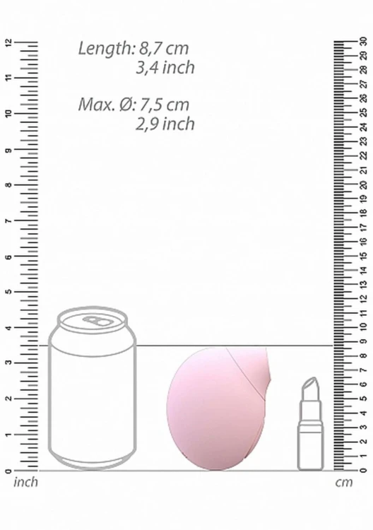 Ssanie i pilsacje Stymulator łechtaczki Pink-8