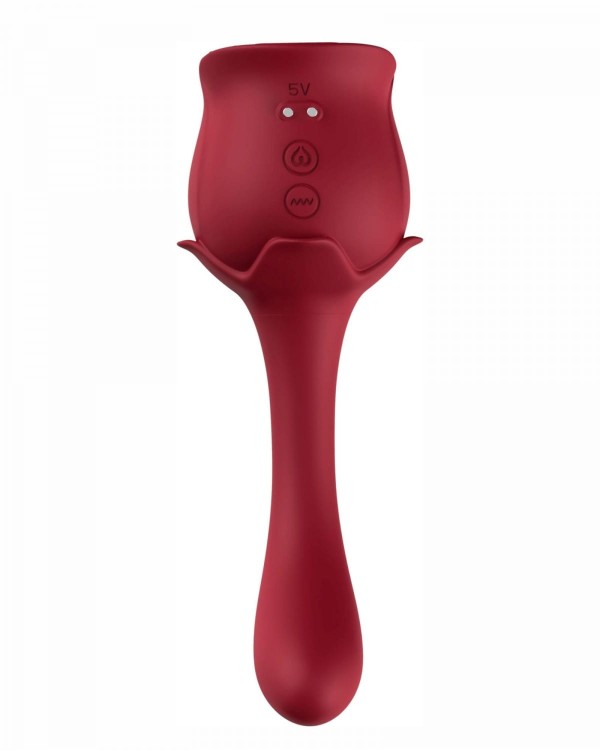Róża Ssący i wibrujący stymulator dla kobiet-2