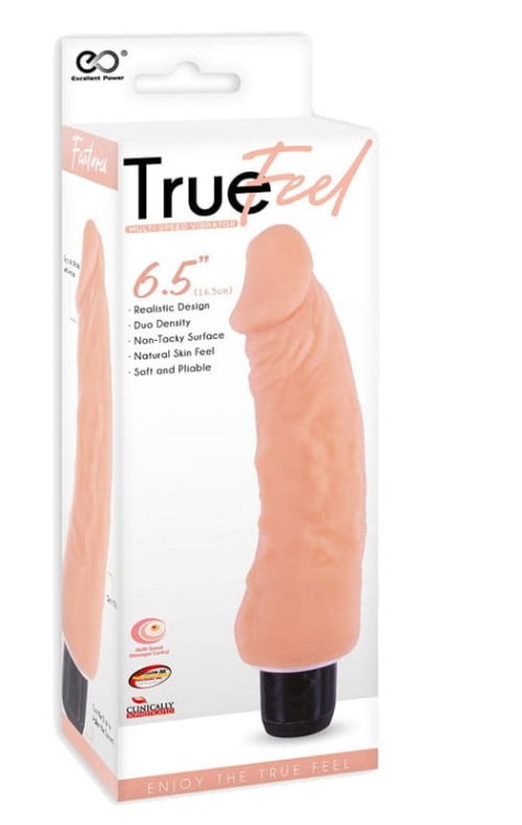 Miękki naturalny wibrator Penis 16,5 cm-1