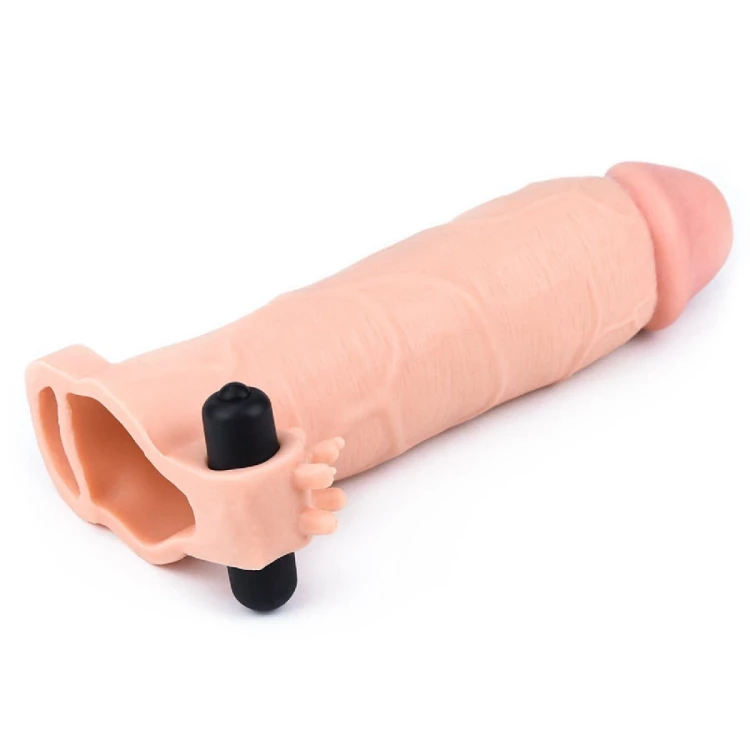 Nr.3 Wibrująca przedłużka na penisa +7,5 cm-3