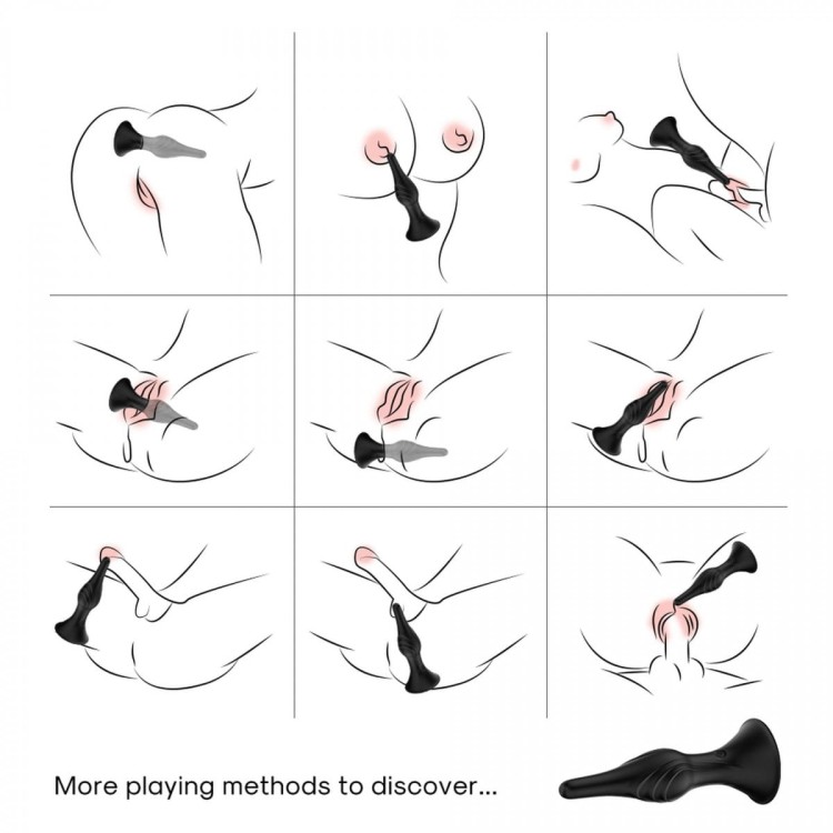 Wibrator analny Rocket Black-4