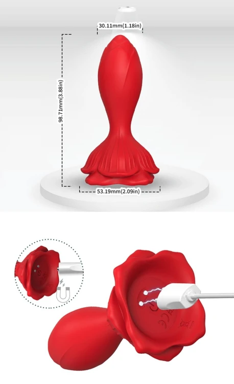 Mały wibrator analny Rosenberg Red-3