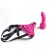 Strap-on z różowym penisem 14 cm-1