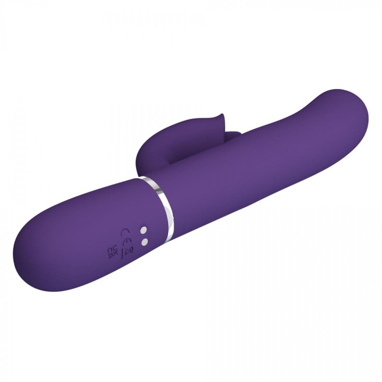 Gigi Dark Purple Wibrator z funkcją lizania i pulsacji-5
