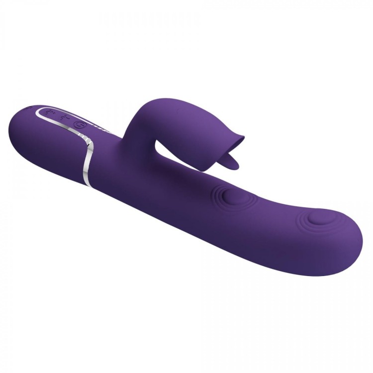 Gigi Dark Purple Wibrator z funkcją lizania i pulsacji-8