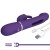 Wibrator Prettylove Kampas Dark Purple z językiem-2