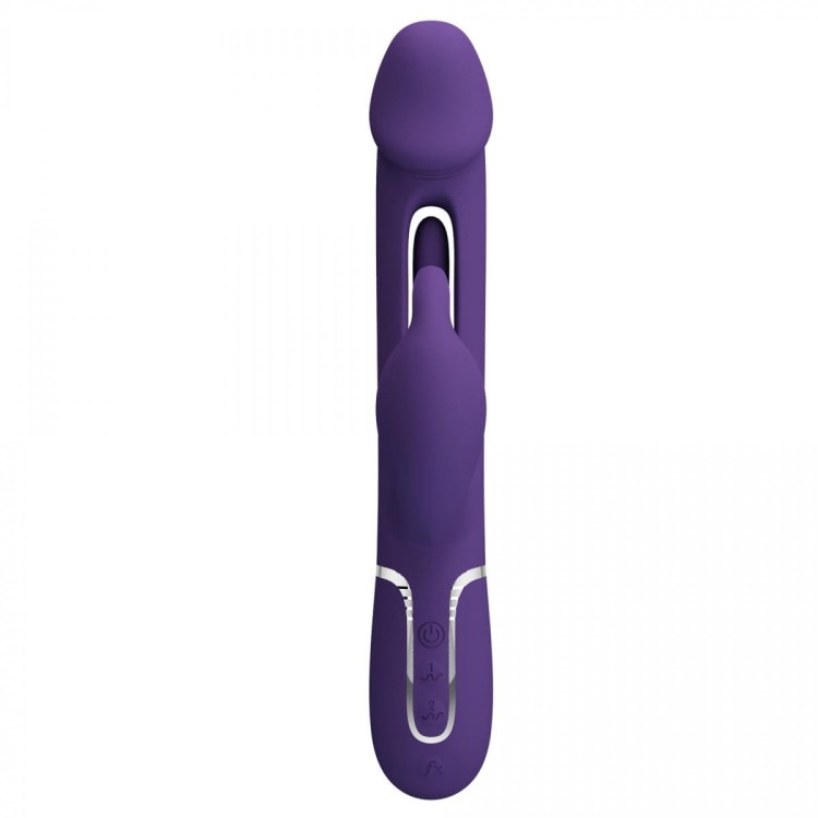Wibrator Prettylove Kampas Dark Purple z językiem-9