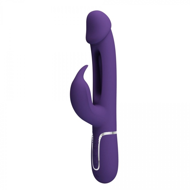 Wibrator Prettylove Kampas Dark Purple z językiem-10
