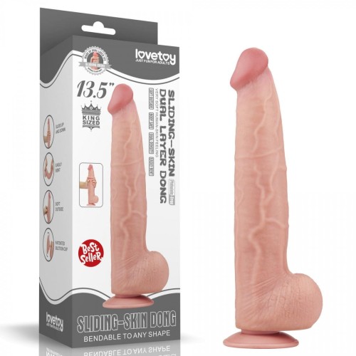 Wielki silikonowy realistyczny penis 34 cm