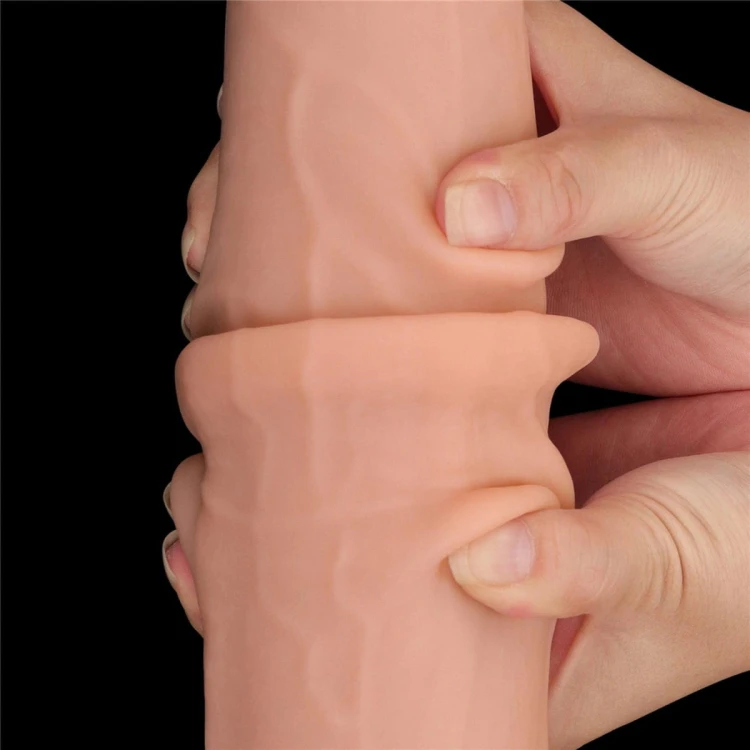 Wielki silikonowy realistyczny penis 34 cm-4