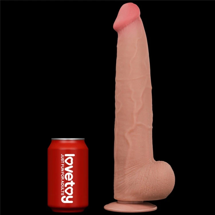 Wielki silikonowy realistyczny penis 34 cm-5