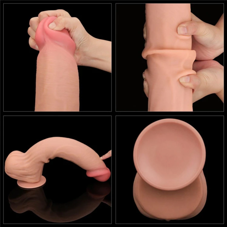 Wielki silikonowy realistyczny penis 36 cm-8