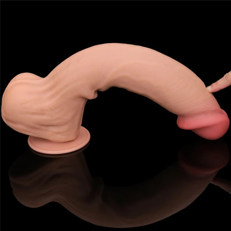 Wielki silikonowy realistyczny penis 36 cm-10