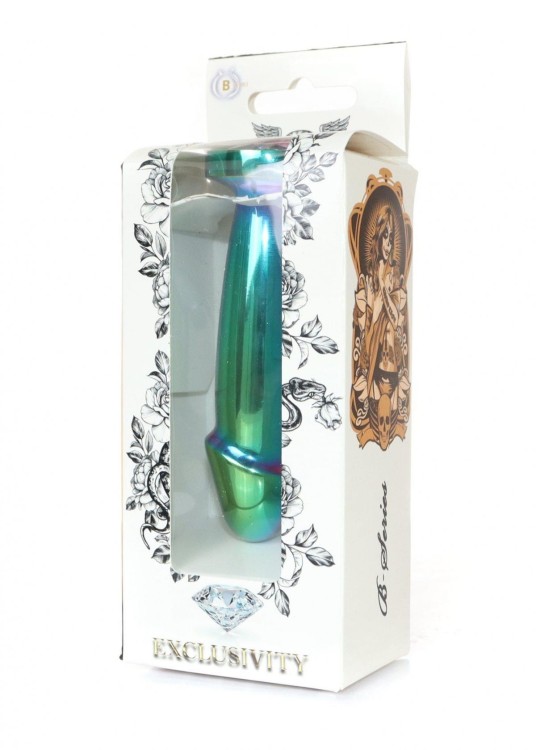 Metalowy plug  analny z kryształem S-5