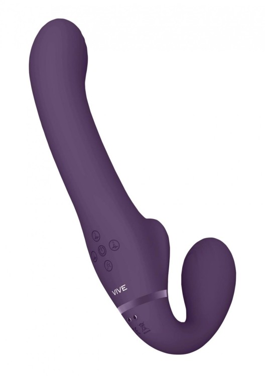 Strap-on bez uprzęży Silikon Trzy silniki-2