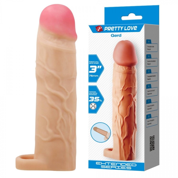 Nakładka przedłużka o 7,62 cm Cyber skóra