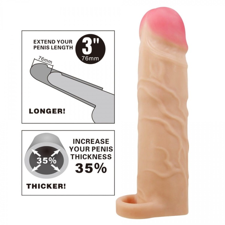Nakładka przedłużka o 7,62 cm Cyber skóra-1