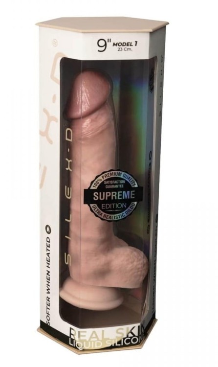 Duży sztuczny penis Jak prawdziwy 22,9 cm-4