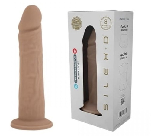 Penis 20,3 cm Miękki na zewnątrz Twardy w środku