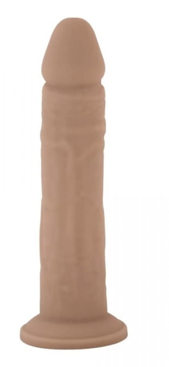 Penis 20,3 cm Miękki na zewnątrz Twardy w środku-4