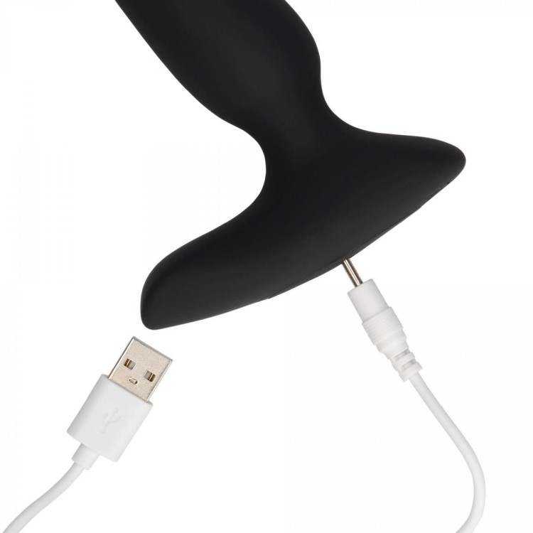 Wąski korek analny z wibracją Akumulator Pilot-5