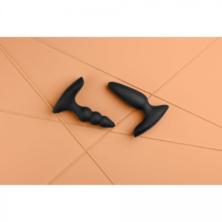 Wąski korek analny z wibracją Akumulator Pilot-12