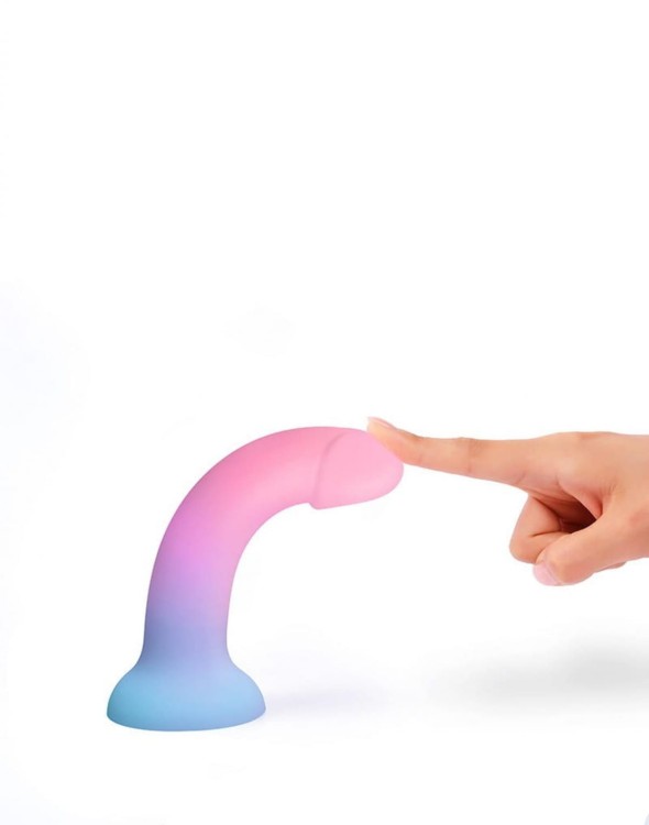 Silikonowe dildo Strap-on 14 cm-3