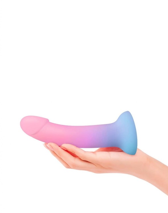 Silikonowe dildo Strap-on 14 cm-4