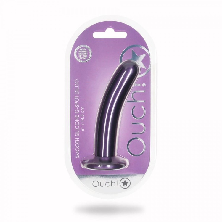 Smooth Silicone G-Spot Dildo - 14,5 cm-1