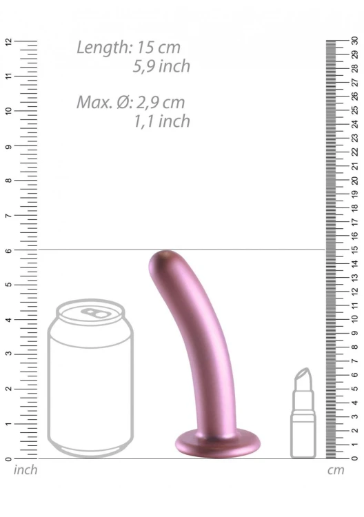 Smooth Silicone Strap-on Dildo  14,5 cm-3