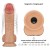 Bezprzewodowy wibrujący penis 20 cm-1