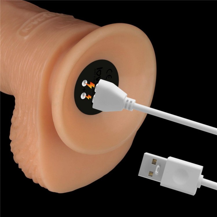 Bezprzewodowy wibrator w kształcie penisa 18,2 cm-5