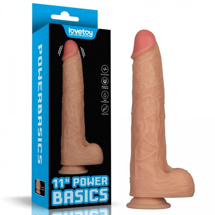 Bezprzewodowy wibrator w kształcie penisa 22,5 cm