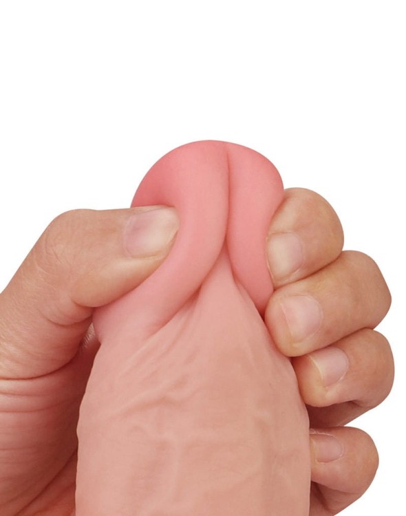 Penis z ruchomą skórą i miękkimi jądrami 24 cm-7
