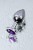 Mały metalowy plug analny 2,8 cm-2