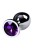 Mały metalowy plug analny 2,8 cm-6