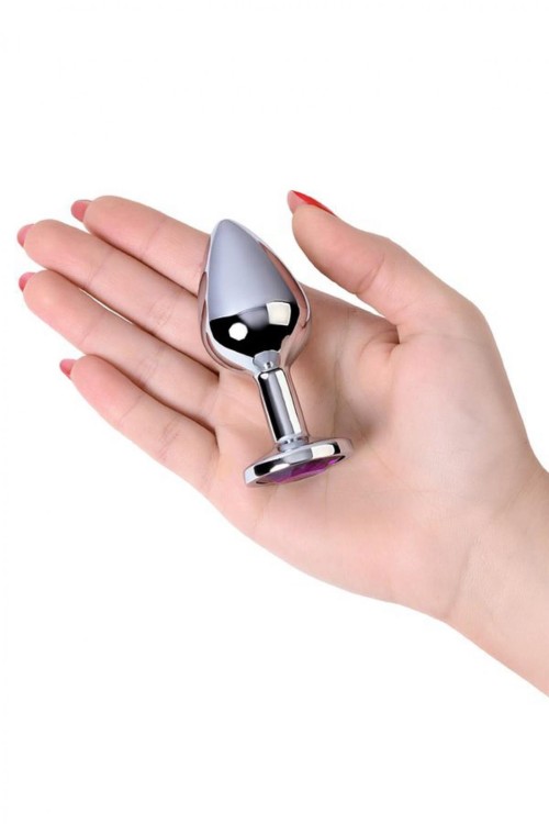 Mały metalowy plug analny 2,8 cm-8