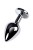 Mały metalowy plug analny 2,8 cm-9