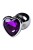 Uroczy metalowy korek analny Średnica 2,8cm-5