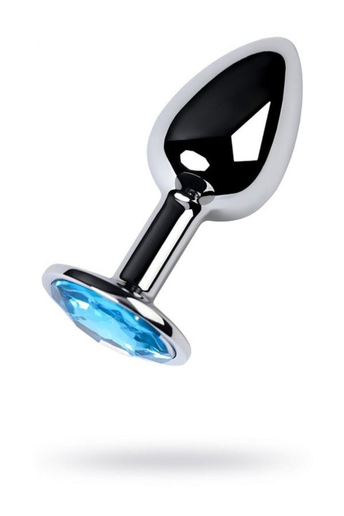 Metalowy plug analny z topazem średnica 2,8 cm