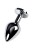 Metalowa wtyczka analna Mała średnica 2,8 cm-1