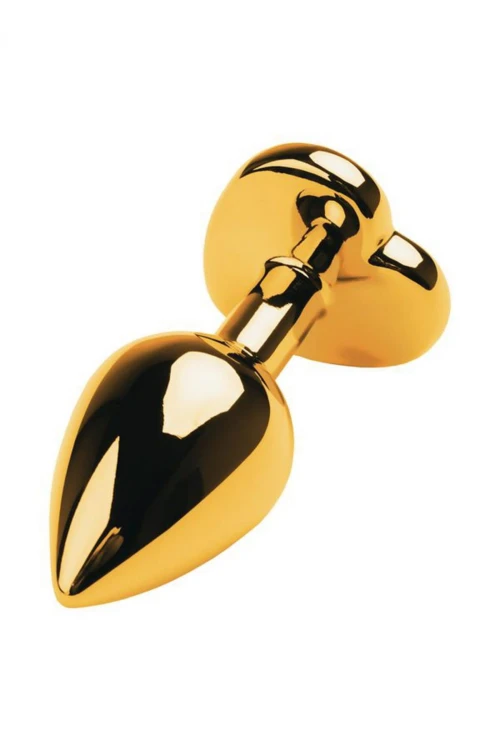 Złoty metalowy plug analny Mały 2,8 cm-1