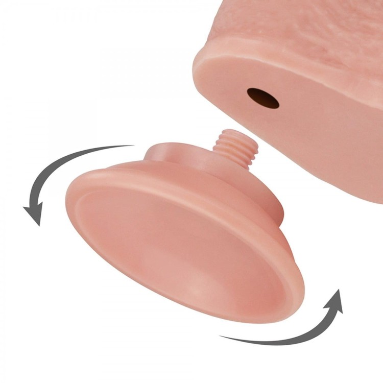 Duży penis z przesuwną skórą 18 cm-1